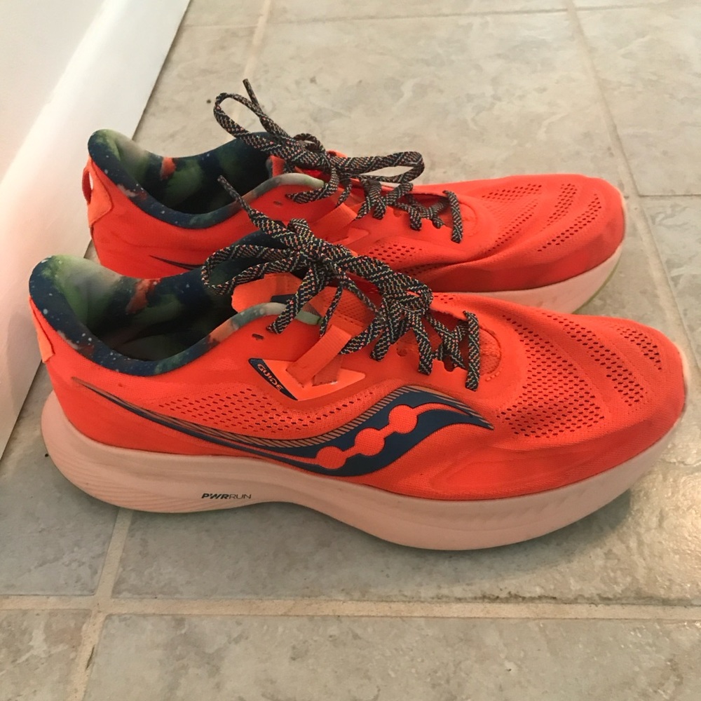 Saucony Guide 15 S-20684-45 Campfire Story Orange Running Shoes 11.5 Like New
